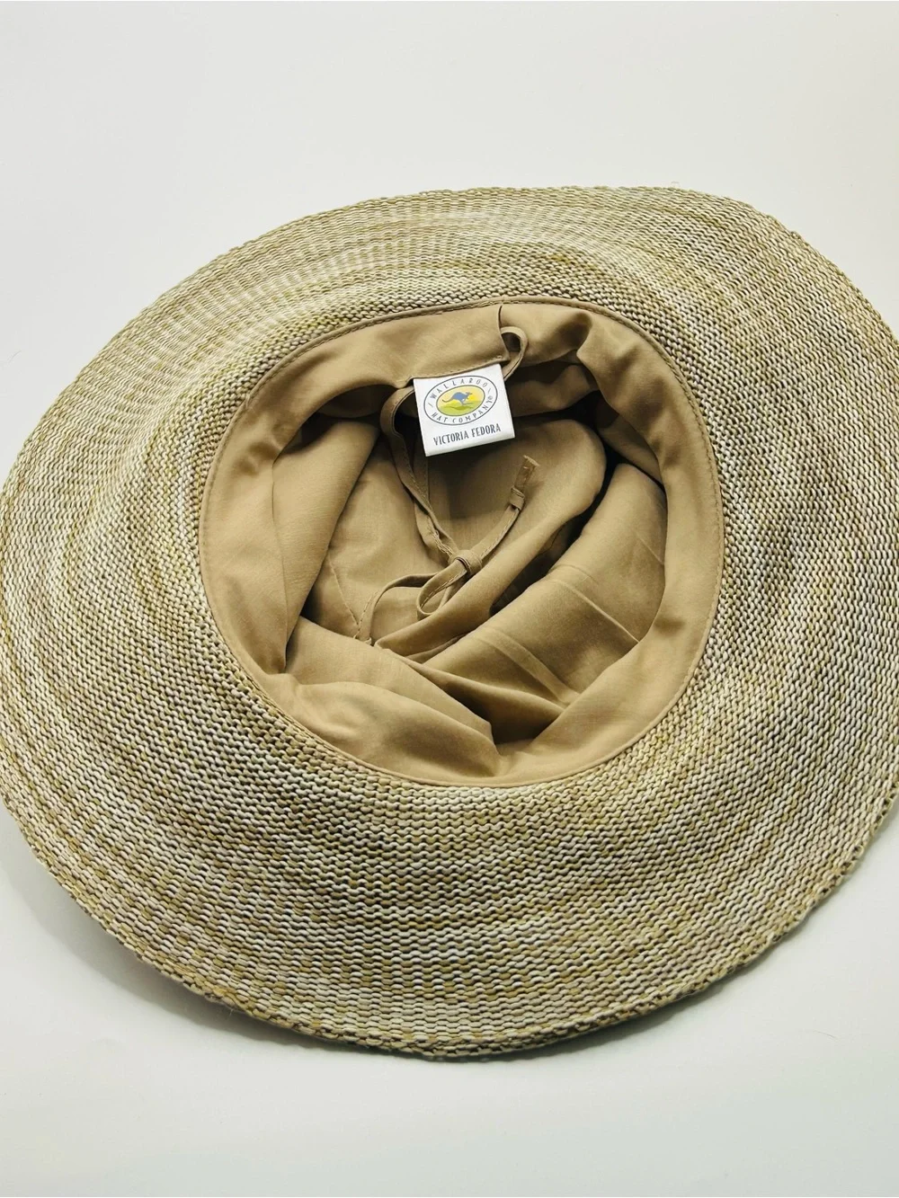 Women's Beige Wallaroo PolyStraw Fedora Hat